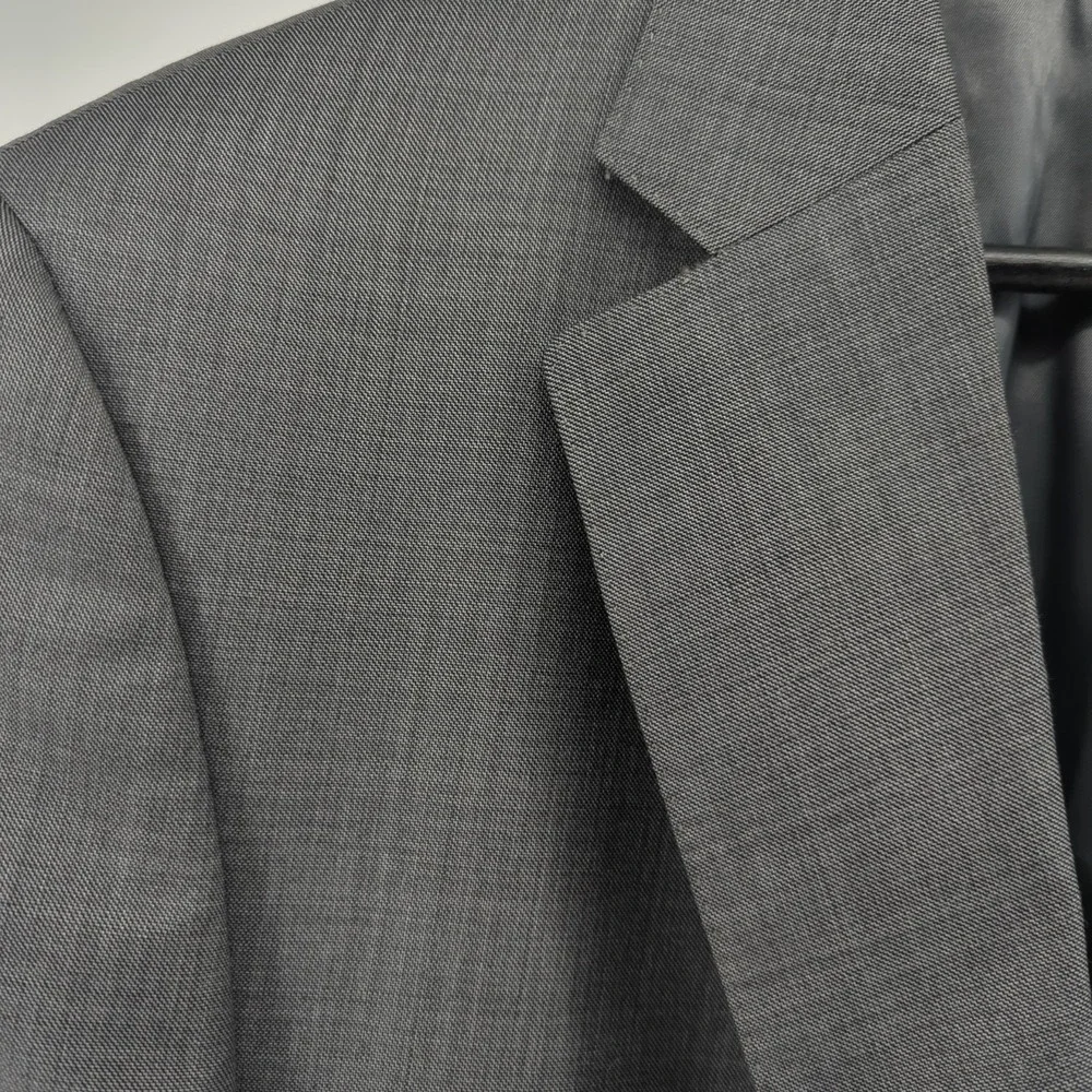 Peter Millar Blazer 44S Gray Wool Sport Coat Made in Canada Union Tailored‎ Mens